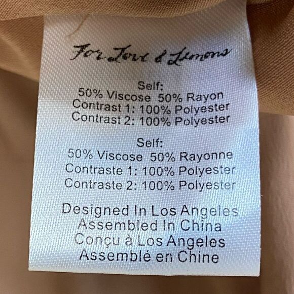 NWT For Love and Lemons Claire Mini Pink Dress Pleated Nude Blush Size L - Picture 10 of 12